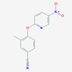 3-Methyl-4-(5-nitropyridin-2-yl)oxybenzonitrile