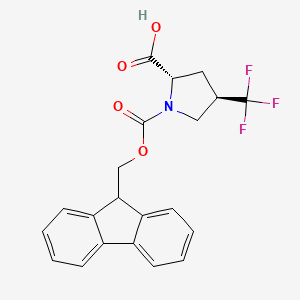 (2S,4R)-1-(((9H-Fluoren-9-yl)methoxy)carbonyl)-4-(trifluoromethyl)pyrrolidine-2-carboxylic acid