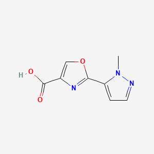 2-(1-methyl-1H-pyrazol-5-yl)-1,3-oxazole-4-carboxylic acid