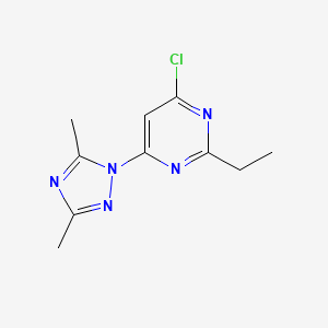 4-Chloro-6-(3,5-dimethyl-1,2,4-triazol-1-yl)-2-ethylpyrimidine