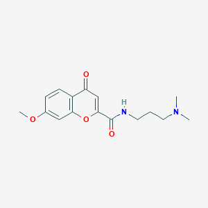 N-(3-(dimethylamino)propyl)-7-methoxy-4-oxo-4H-chromene-2-carboxamide