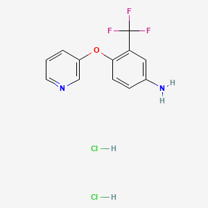 4-(Pyridin-3-yloxy)-3-(trifluoromethyl)aniline dihydrochloride