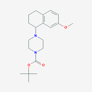 Tert-butyl 4-(7-methoxy-1,2,3,4-tetrahydronaphthalen-1-yl)piperazine-1-carboxylate