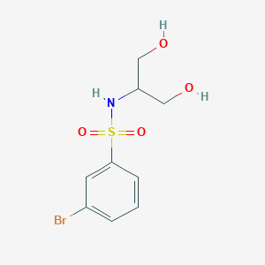 3-bromo-N-(1,3-dihydroxypropan-2-yl)benzenesulfonamide