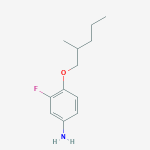 molecular formula C12H18FNO B1388746 3-Fluoro-4-[(2-methylpentyl)oxy]aniline CAS No. 946785-53-1