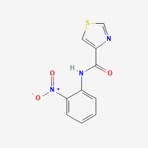 molecular formula C10H7N3O3S B13887637 N-(2-nitrophenyl)-1,3-thiazole-4-carboxamide 