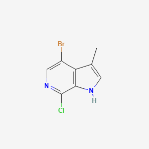 molecular formula C8H6BrClN2 B13887646 4-bromo-7-chloro-3-methyl-1H-pyrrolo[2,3-c]pyridine 