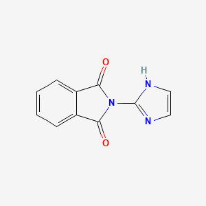 molecular formula C11H7N3O2 B13887648 Phthalimidoimidazole 