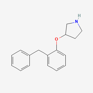molecular formula C17H19NO B1388769 3-(2-Benzylphenoxy)pyrrolidine CAS No. 946726-75-6