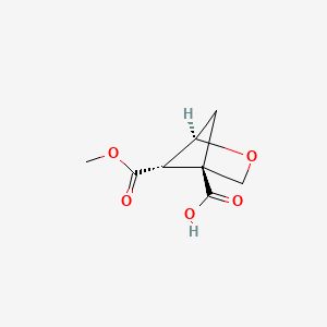 molecular formula C8H10O5 B13887733 Endo-5-methoxycarbonyl-2-oxabicyclo[2.1.1]hexane-4-carboxylic acid 