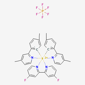 4-fluoro-2-(4-fluoropyridin-2-yl)pyridine;iridium(3+);4-methyl-2-(4-methylbenzene-6-id-1-yl)pyridine;hexafluorophosphate