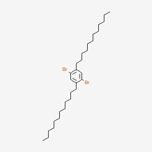 molecular formula C30H52Br2 B13887820 1,4-Dibromo-2,5-didodecylbenzene 