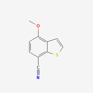 molecular formula C10H7NOS B13887854 4-Methoxy-1-benzothiophene-7-carbonitrile 