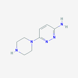 molecular formula C8H13N5 B13887868 6-Piperazin-1-ylpyridazin-3-amine 