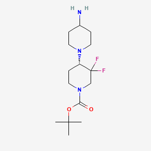 tert-butyl (4S)-4-(4-amino-1-piperidyl)-3,3-difluoro-piperidine-1-carboxylate