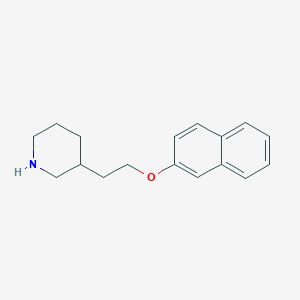 molecular formula C17H21NO B1388788 3-[2-(2-Naphthyloxy)ethyl]piperidine CAS No. 946715-93-1