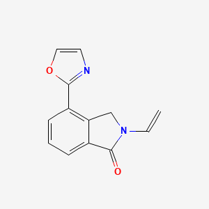 molecular formula C13H10N2O2 B13887921 2-ethenyl-4-(1,3-oxazol-2-yl)-3H-isoindol-1-one 