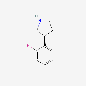 molecular formula C10H12FN B13888035 (S)-3-(2-Fluorophenyl)pyrrolidine 