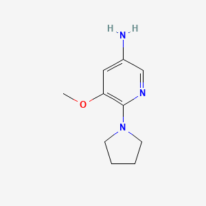 5-Methoxy-6-(pyrrolidin-1-yl)pyridin-3-amine