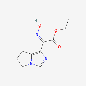 Ethyl 2-(6,7-Dihydro-5H-pyrrolo[1,2-c]imidazol-1-yl)-2-(hydroxyimino)acetate