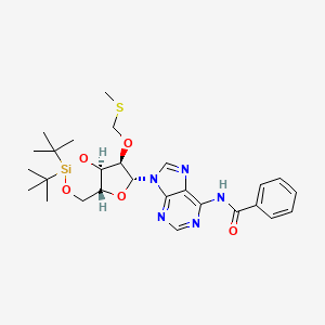 N-[9-[(4aR,6R,7R,7aR)-2,2-ditert-butyl-7-(methylsulfanylmethoxy)-4a,6,7,7a-tetrahydro-4H-furo[3,2-d][1,3,2]dioxasilin-6-yl]purin-6-yl]benzamide