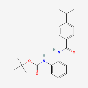 tert-butyl N-[2-[(4-propan-2-ylbenzoyl)amino]phenyl]carbamate