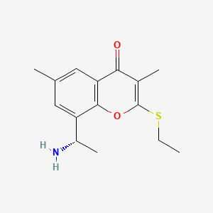 8-[(1S)-1-aminoethyl]-2-ethylsulfanyl-3,6-dimethyl-chromen-4-one