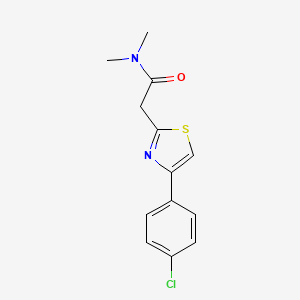 2-(4-(4-chlorophenyl)thiazol-2-yl)-N,N-dimethylacetamide