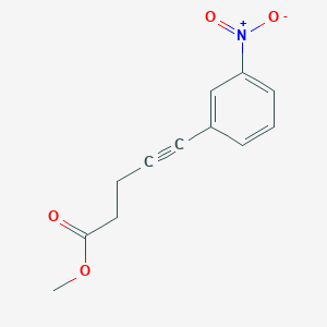 5-(3-Nitrophenyl)pent-4-ynoic acid methyl ester