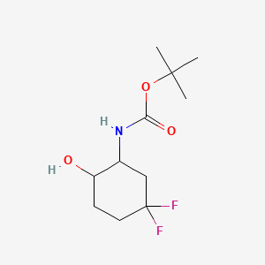 tert-butyl N-(5,5-difluoro-2-hydroxycyclohexyl)carbamate