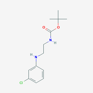 molecular formula C13H19ClN2O2 B13888433 tert-butyl N-[2-(3-chloroanilino)ethyl]carbamate 