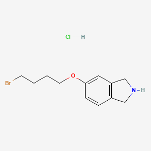 5-(4-bromobutoxy)-2,3-dihydro-1H-isoindole;hydrochloride