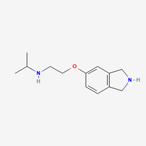 N-[2-(2,3-dihydro-1H-isoindol-5-yloxy)ethyl]propan-2-amine