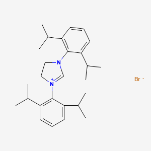 molecular formula C27H39BrN2 B13888494 1,3-Bis(2,6-diisopropylphenyl)-4,5-dihydro-1H-imidazol-3-ium bromide 