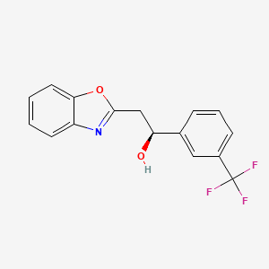 2-Benzoxazol-2-yl-1-[3-(trifluoromethyl)phenyl]ethanol