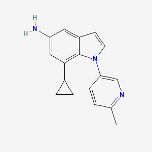 7-Cyclopropyl-1-(6-methylpyridin-3-yl)-1H-indol-5-amine