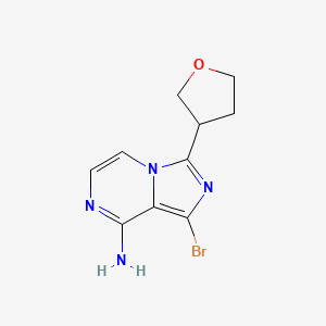 1-Bromo-3-(oxolan-3-yl)imidazo[1,5-a]pyrazin-8-amine