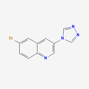 6-Bromo-3-(1,2,4-triazol-4-yl)quinoline