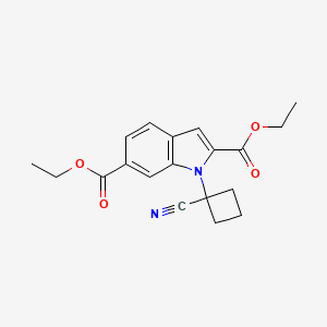 diethyl 1-(1-cyanocyclobutyl)-1H-indole-2,6-dicarboxylate