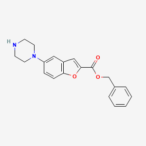 Benzyl 5-piperazin-1-yl-1-benzofuran-2-carboxylate