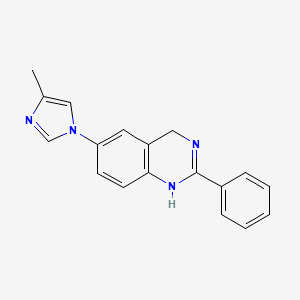 6-(4-Methylimidazol-1-yl)-2-phenyl-1,4-dihydroquinazoline