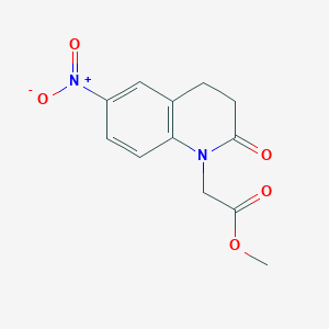 Methyl 2-(6-nitro-2-oxo-3,4-dihydroquinolin-1-yl)acetate