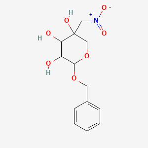 5-(Nitromethyl)-2-phenylmethoxyoxane-3,4,5-triol