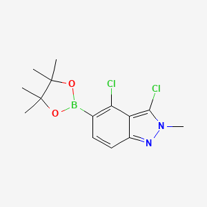 3,4-Dichloro-2-methyl-5-(4,4,5,5-tetramethyl-1,3,2-dioxaborolan-2-yl)-2H-indazole