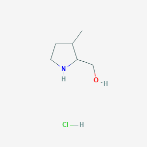 (3-Methylpyrrolidin-2-yl)methanol;hydrochloride