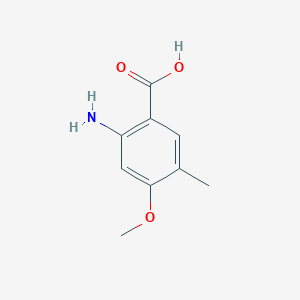 molecular formula C9H11NO3 B1388858 2-Amino-4-Methoxy-5-Methylbenzoesäure CAS No. 637347-86-5