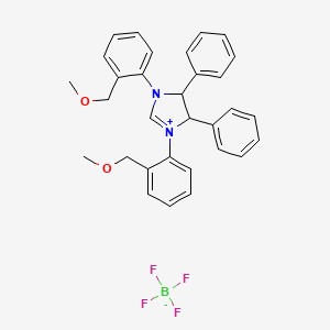 (4S,5S)-1,3-Bis(2-(methoxymethyl)phenyl)-4,5-diphenyl-4,5-dihydro-1H-imidazol-3-ium tetrafluoroborate