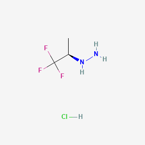 [(1R)-2,2,2-trifluoro-1-methyl-ethyl]hydrazine;hydrochloride