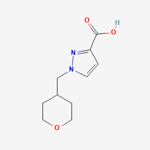 1-(Tetrahydro-2H-pyran-4-ylmethyl)-1H-pyrazole-3-carboxylic acid