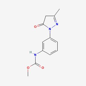 methyl N-[3-(3-methyl-5-oxo-4H-pyrazol-1-yl)phenyl]carbamate